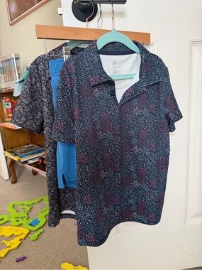 EUC Target All in Motion boys bundle shorts polo activewear back to school blue